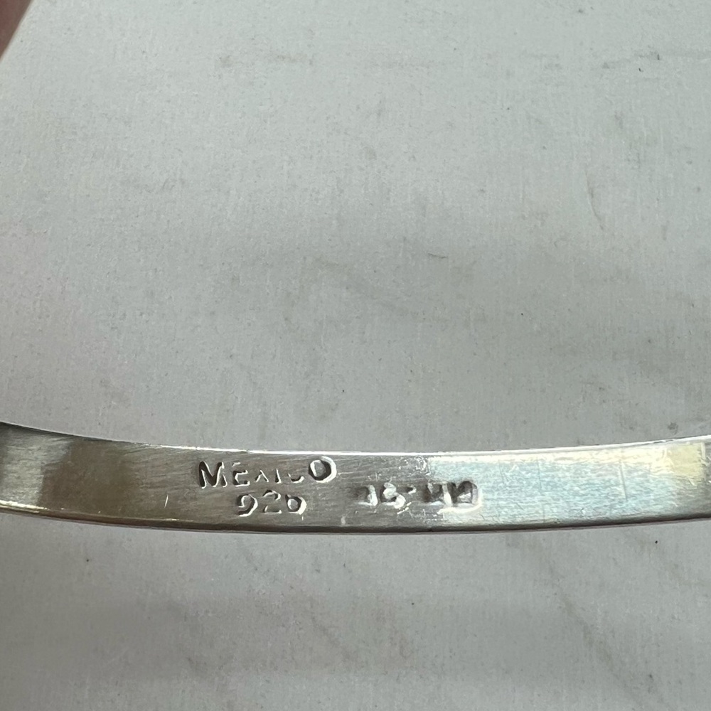 Vintage TAXCO Sterling Silver Bracelet - Picture 4 of 10